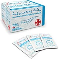 AIESI® Gel lubricante estéril sobres de dosis única 5 gramos DOCTOR JELLY (Paquete de 100 piezas)